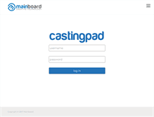 Tablet Screenshot of castingpad.com